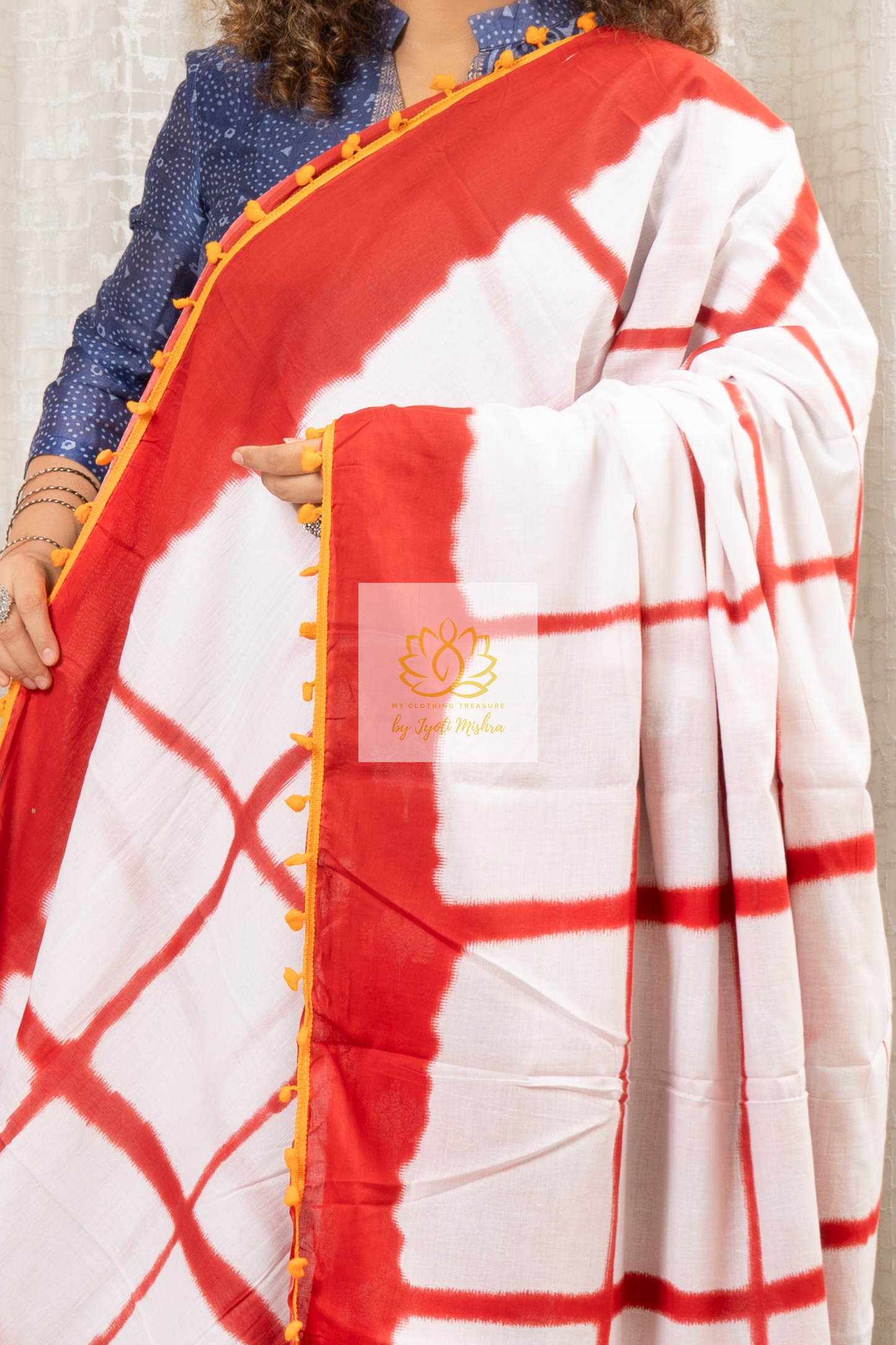 Screen Print Pure Cotton Saree