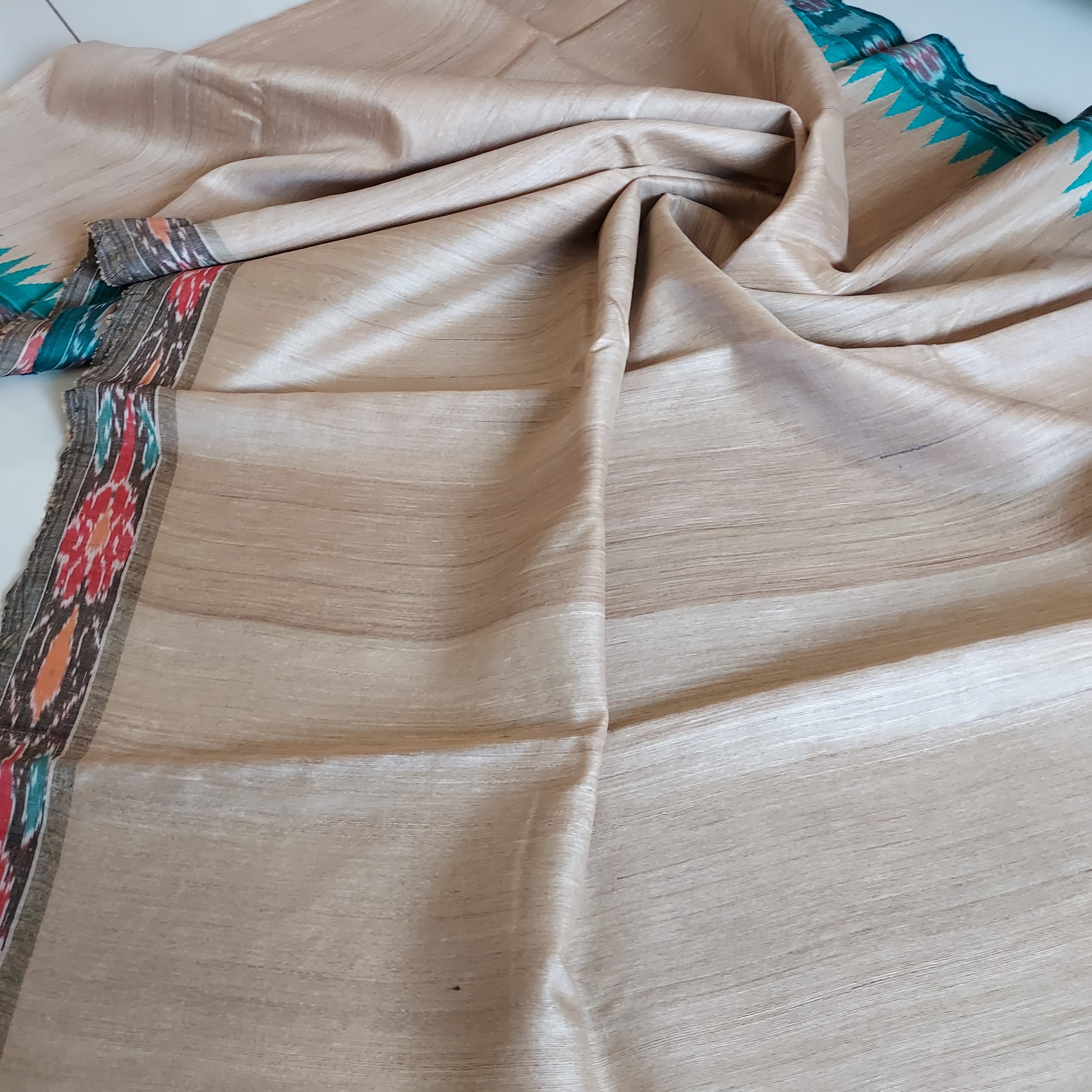 Omnah - ** SOLD ** Vidarbha Tussar Silk Saree Code: TSRV-S7 Price: Rs.  6,500 Length: 6.5 meters Blouse fabric included For queries or purchase,  please send us a message via our inbox. | Facebook