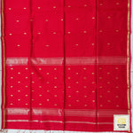 Load image into Gallery viewer, Maheshwari Silk Cotton Saree - Red
