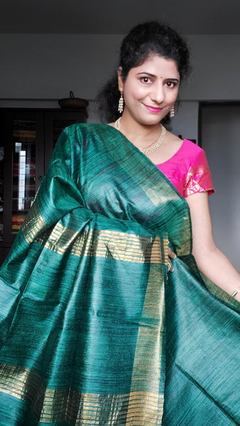 Ghicha With Mulberry Silk Tussar Silk Saree free Falls and Pikko DHL  Shipping in 4 to 5 Days - Etsy