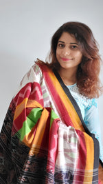 Load image into Gallery viewer, Riot of Colors Khandua Ikkat Cotton Saree
