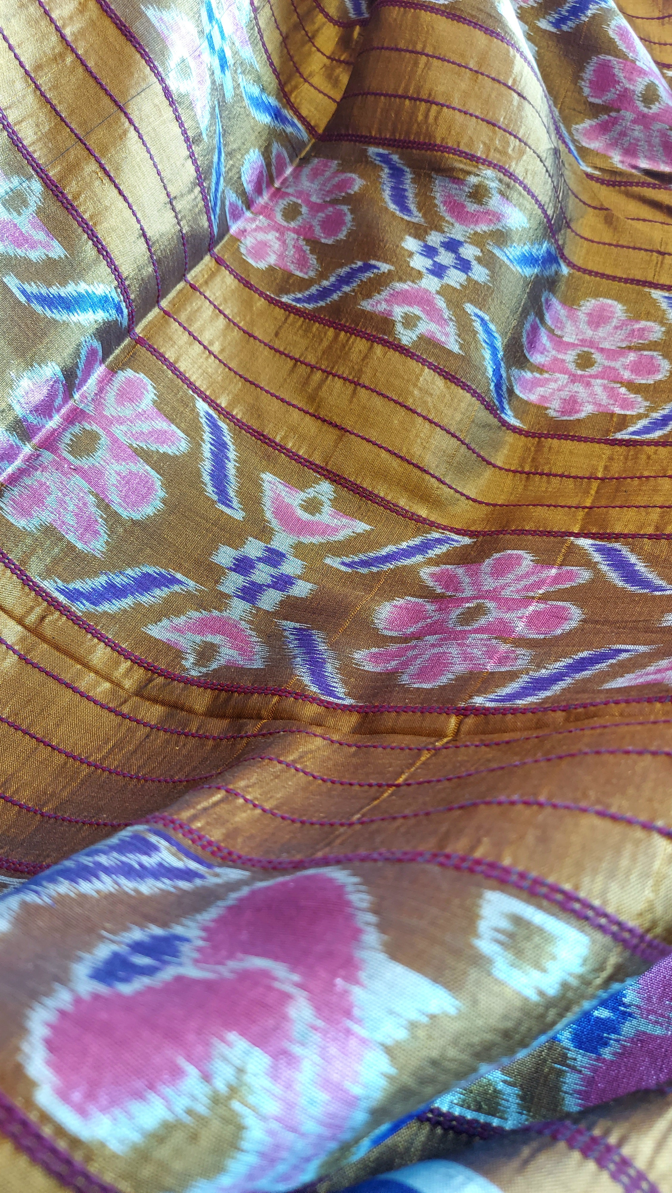 Odisha Ikkat Nabakothi Khandua Silk Saree- Purple