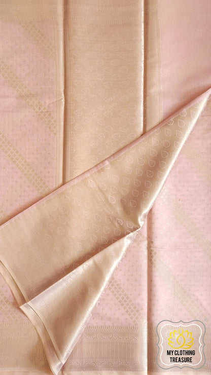 Banarasi Cotton Silk Saree- Pink Saree