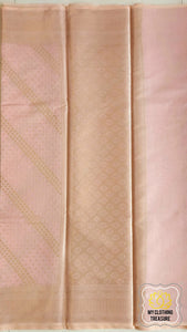 Banarasi Cotton Silk Saree- Pink Saree