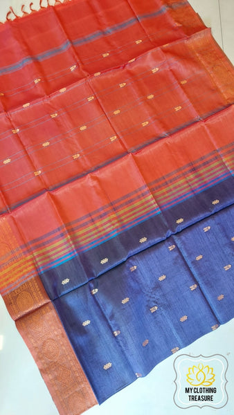 Semi tussar silk saree