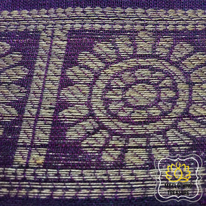 Kanjivaram Cotton Saree 1000 Buta- Eggplant