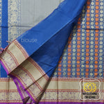 Load image into Gallery viewer, Kanjivaram Cotton Saree 1000 Buta- Navy Blue
