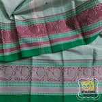 Load image into Gallery viewer, Kanjivaram Cotton Saree - English Green
