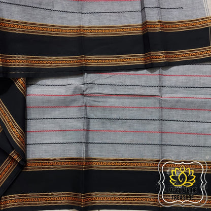 Kanjivaram Cotton Saree - Grey