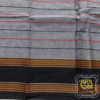 Kanjivaram Cotton Saree - Grey