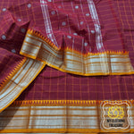 Load image into Gallery viewer, Kanjivaram Cotton Saree - Maroon
