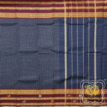 Load image into Gallery viewer, Kanjivaram Cotton Saree - Navy Blue
