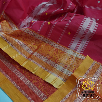 Kanjivaram Cotton Saree - Red