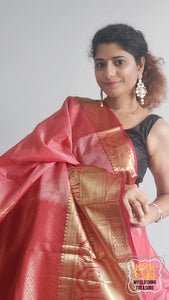 Kanjivaram Silk Saree- Peach