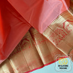 Load image into Gallery viewer, Kanjivaram Silk Saree- Peach
