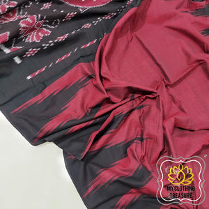 Kargil Cotton Saree- Maroon Saree