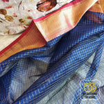 Load image into Gallery viewer, Maheshwari Silk Cotton Dupatta - Blue
