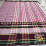 Load image into Gallery viewer, Narayanpet Mercerized Cotton Saree With Broad Border - Dusty Pink
