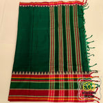 Load image into Gallery viewer, Narayanpet Mercerized Cotton Saree With Broad Border - Green
