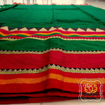 Load image into Gallery viewer, Narayanpet Mercerized Cotton Saree With Broad Border - Green
