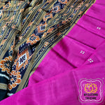 Load image into Gallery viewer, Odisha Handloom Pasapali Border Khandua Silk Saree - Rani Pink
