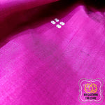 Load image into Gallery viewer, Odisha Handloom Pasapali Border Khandua Silk Saree - Rani Pink
