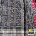 Load image into Gallery viewer, Odisha Ikkat Khandua Cotton Saree- Maroon &amp; Olive Saree
