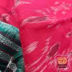 Load image into Gallery viewer, Odisha Ikkat Khandua Cotton Saree- Red &amp; Green Saree
