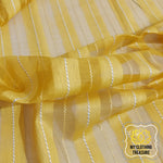 Load image into Gallery viewer, Pure Desi Tussar And Kora Silk Saree- Yellow Green Saree
