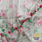 Load image into Gallery viewer, Pure Gheecha Tussar Silk Saree With Digital Floral Print - Pale Mint
