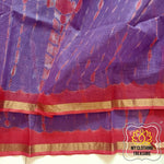 Load image into Gallery viewer, Pure Kota Cotton Hand Tie And Dye Shibori Saree- Purple-Red Saree
