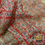 Load image into Gallery viewer, Pure Linen Kalamkari Saree In Peach
