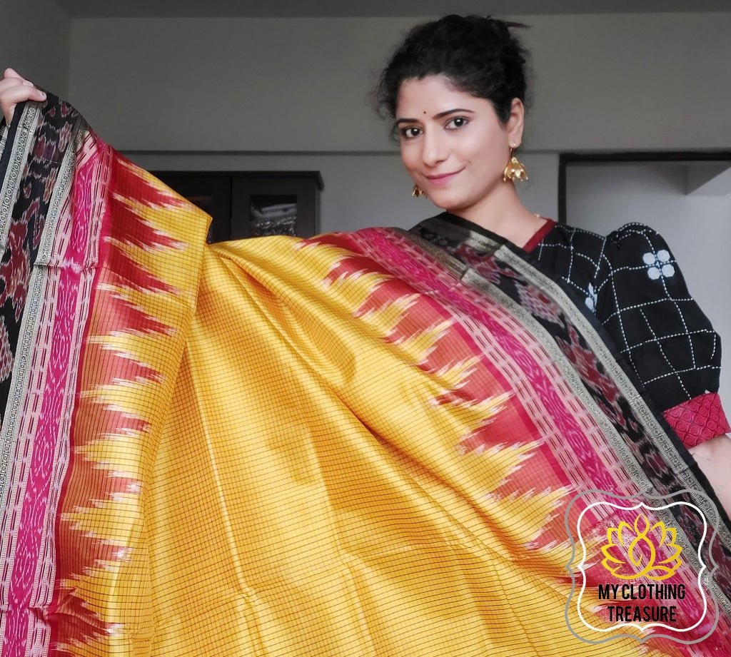 Khandua Pata Saree | Buy Pure Silk Sarees Online at GI TAGGED