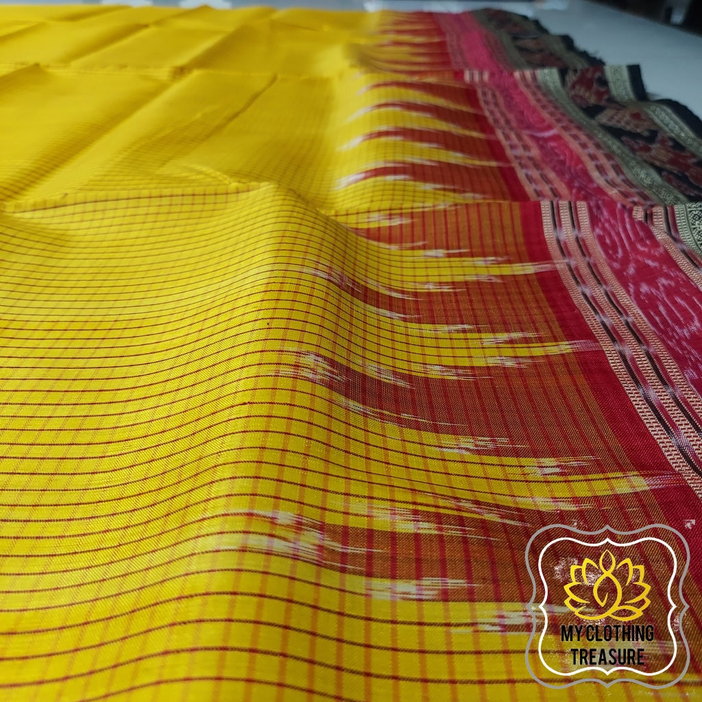 Limited Edition - Dual Shade Berhampuri Double Pallu Handloom Silk Saree |  Handloom saree, Handloom, Saree