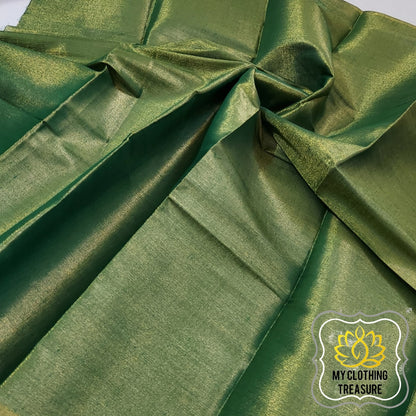 Tissue Blouse Piece- Green Gold