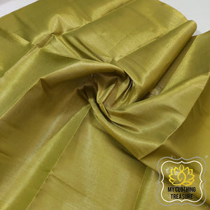 Tissue Blouse Piece- Olive Gold